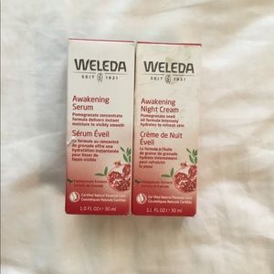 Weleda pomegrante facial products